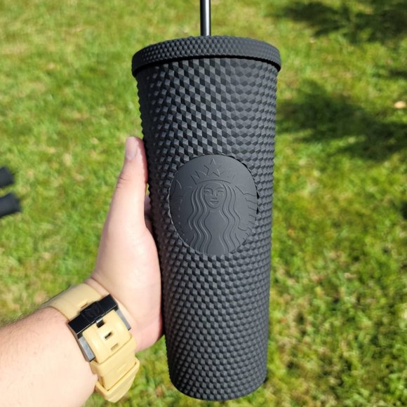 Starbucks Matte Black Studded Tumbler Soft Touch New Release 2021 Cup Limited - Picture 2 of 16